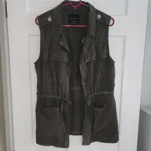 Sanctuary Olive Green Sleeveless Vest XL